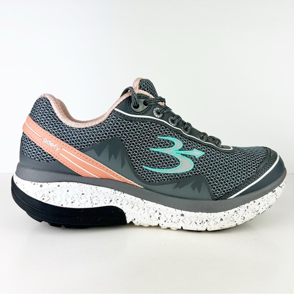 Gdefy Gravity Defyer Mighty Walk Gray Salmon Women's Athletic Shoes TB9024FGP-W - Picture 7 of 11